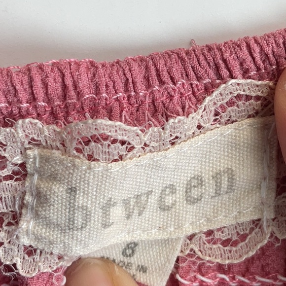 btween Pink Puff Sleeve Smocked Top - Picture 2 of 7